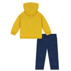 Younger Boys Yellow & Blue Denim Trouser Set, 1, hi-res