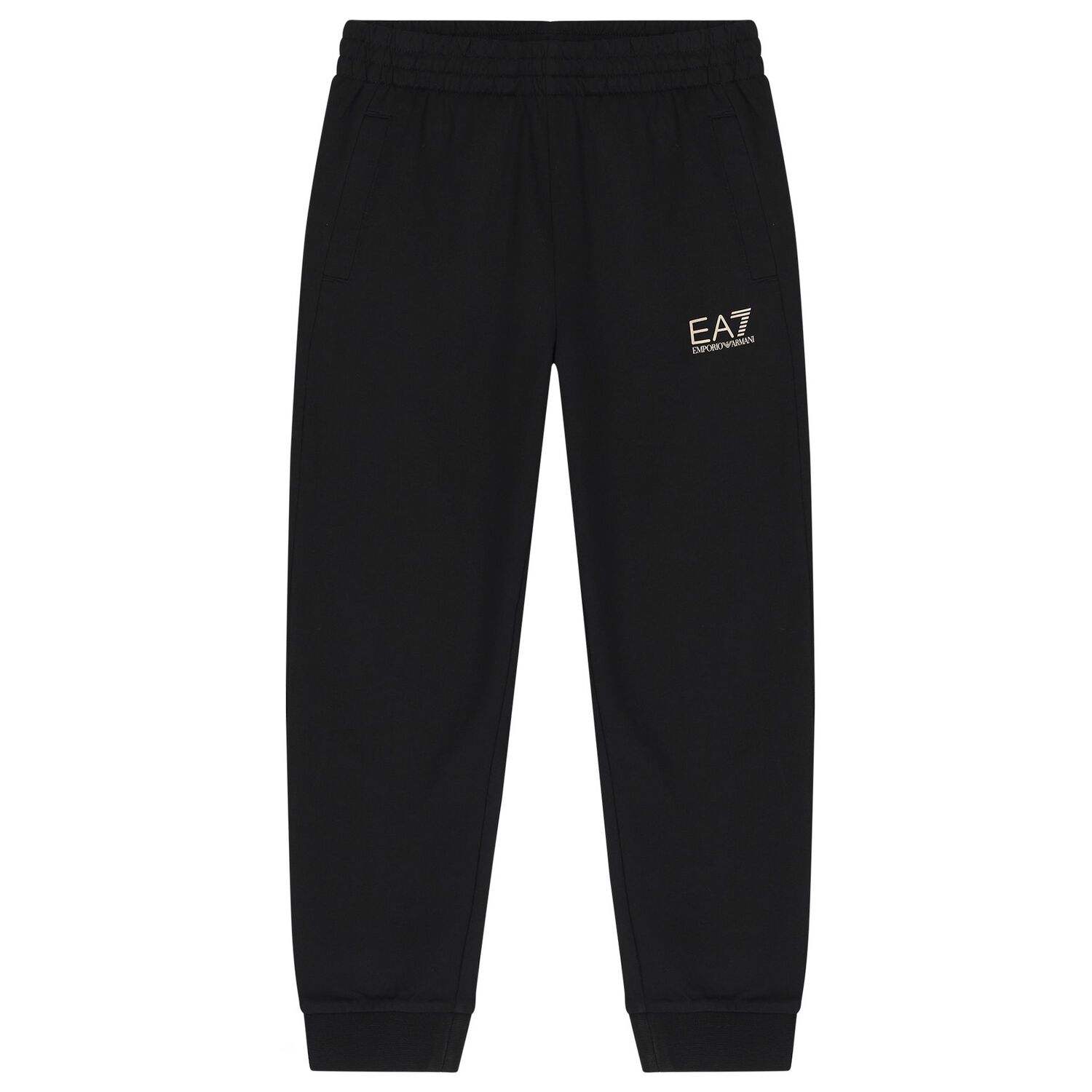 Boys Black Logo Tracksuit , 2, hi-res