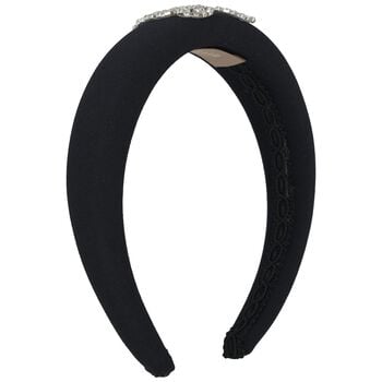 Girls Black Padded Headband