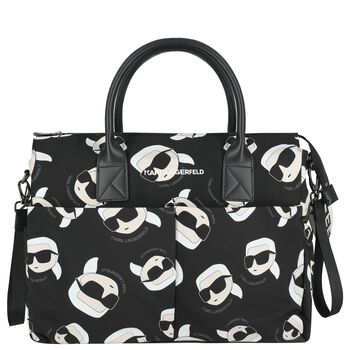 Black & White Logo Baby Changing Bag