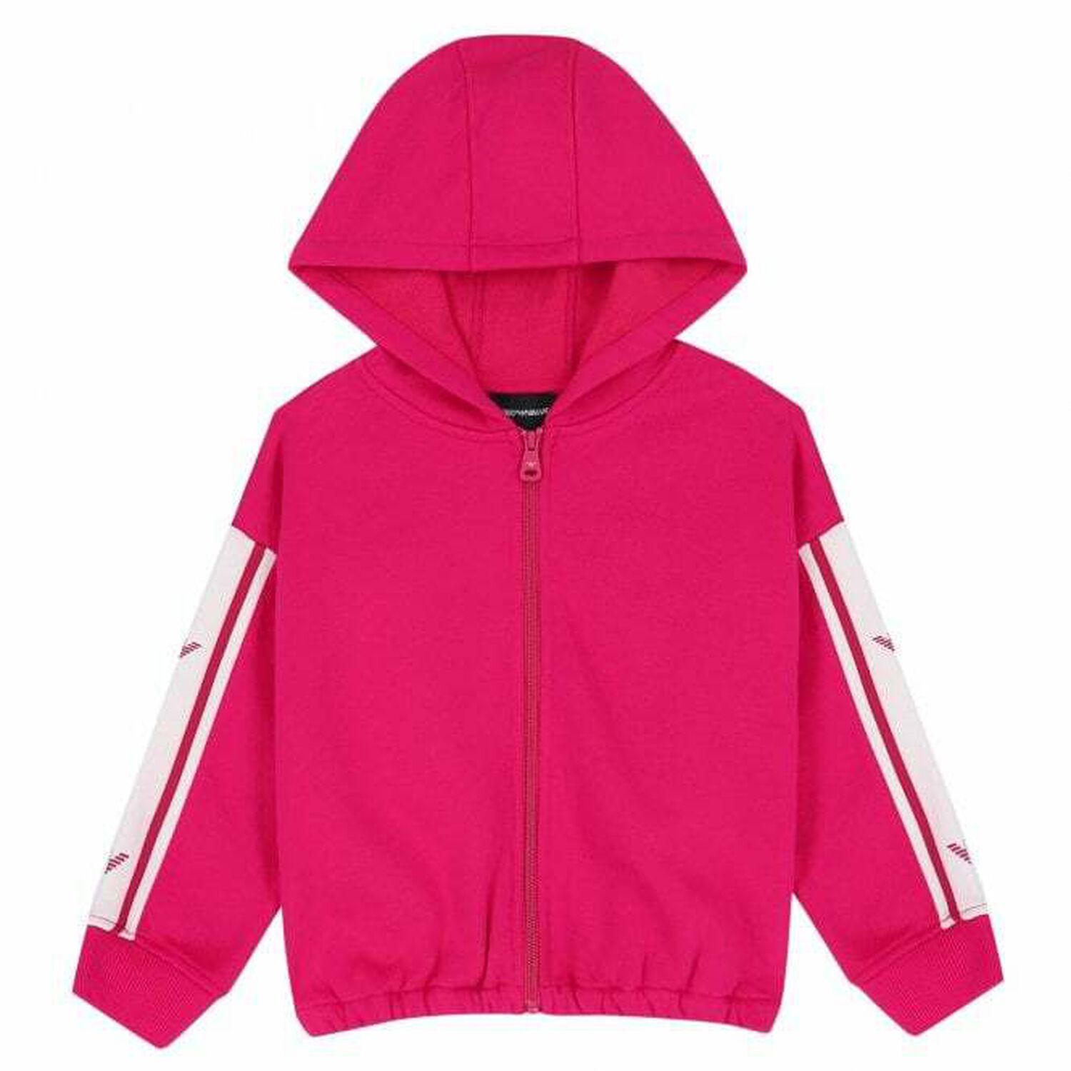 Girls Pink Logo Zip-Up Top, 1, hi-res image number null