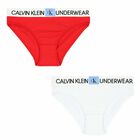 Girls Red & White Bikini Brief (2 Pack), 1, hi-res