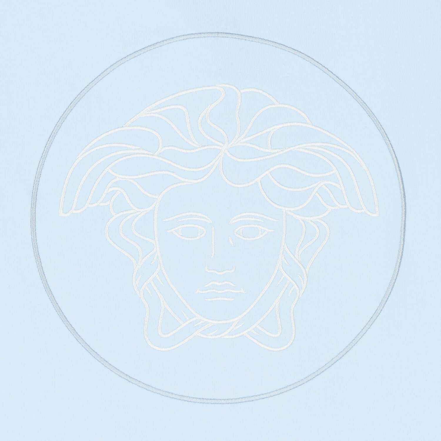 Baby Boys Blue & White Medussa Logo Blanket, 2, hi-res image number null