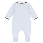 HUGO BOSS - Logo  Babygrow -  Blue