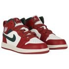 Red, Green & White Air Jordan 1 Mid Trainers, 3, hi-res