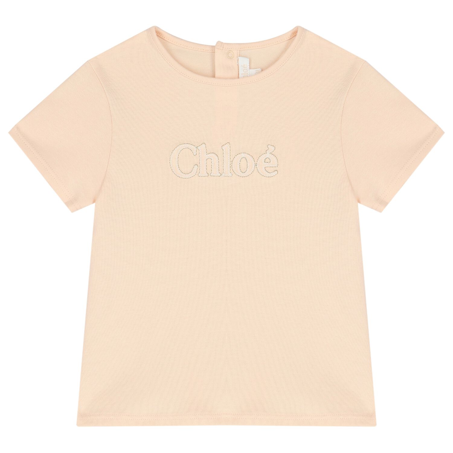 تيشيرت بنات بالشعار باللون الوردي, 2, hi-res