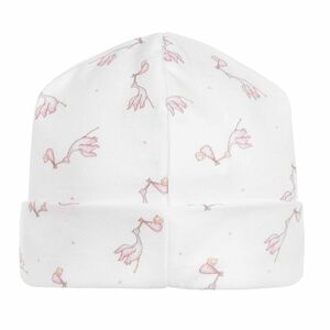 Baby Girls White & Pink Hat