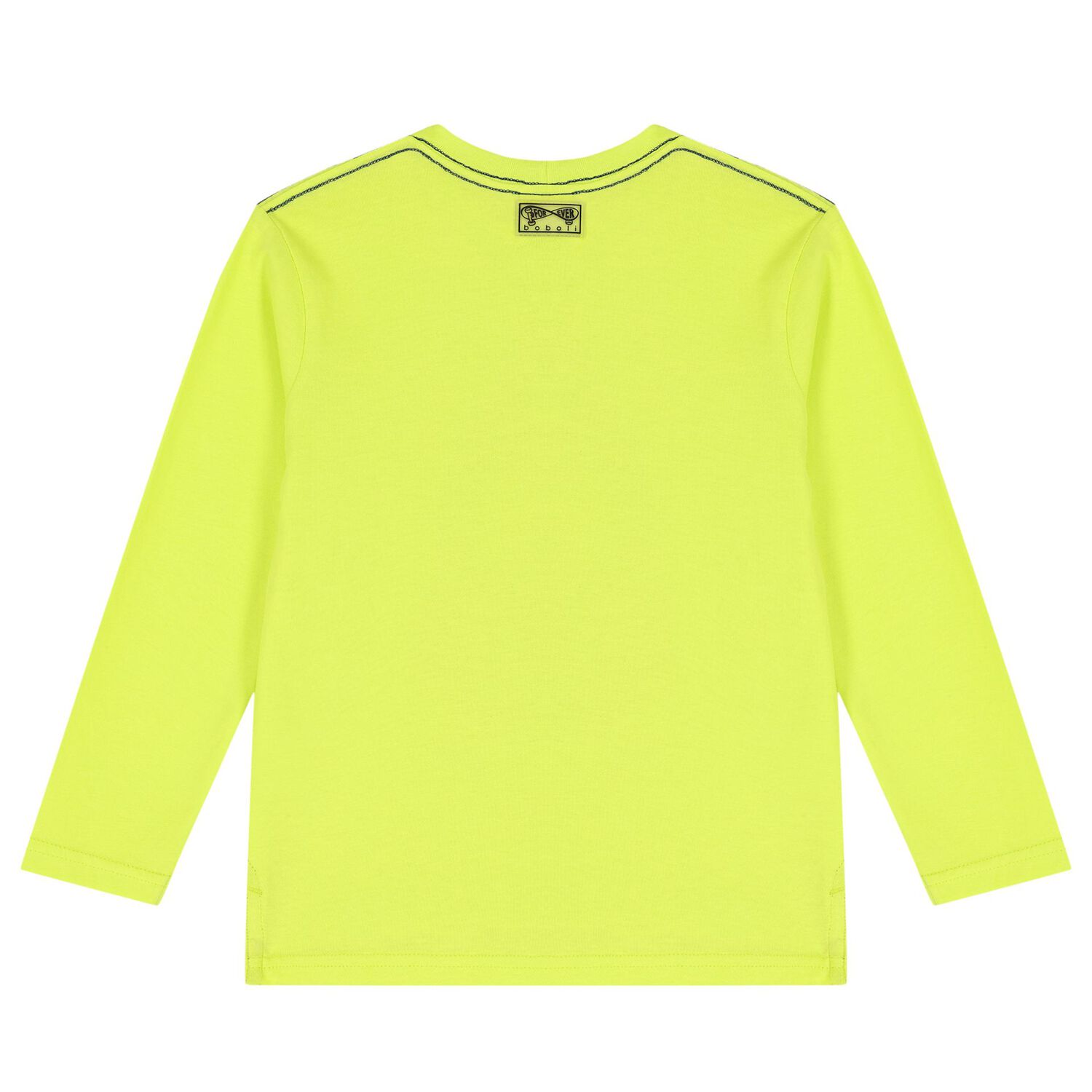 Boys Neon Green Headphone Long Sleeve Top, 1, hi-res image number null