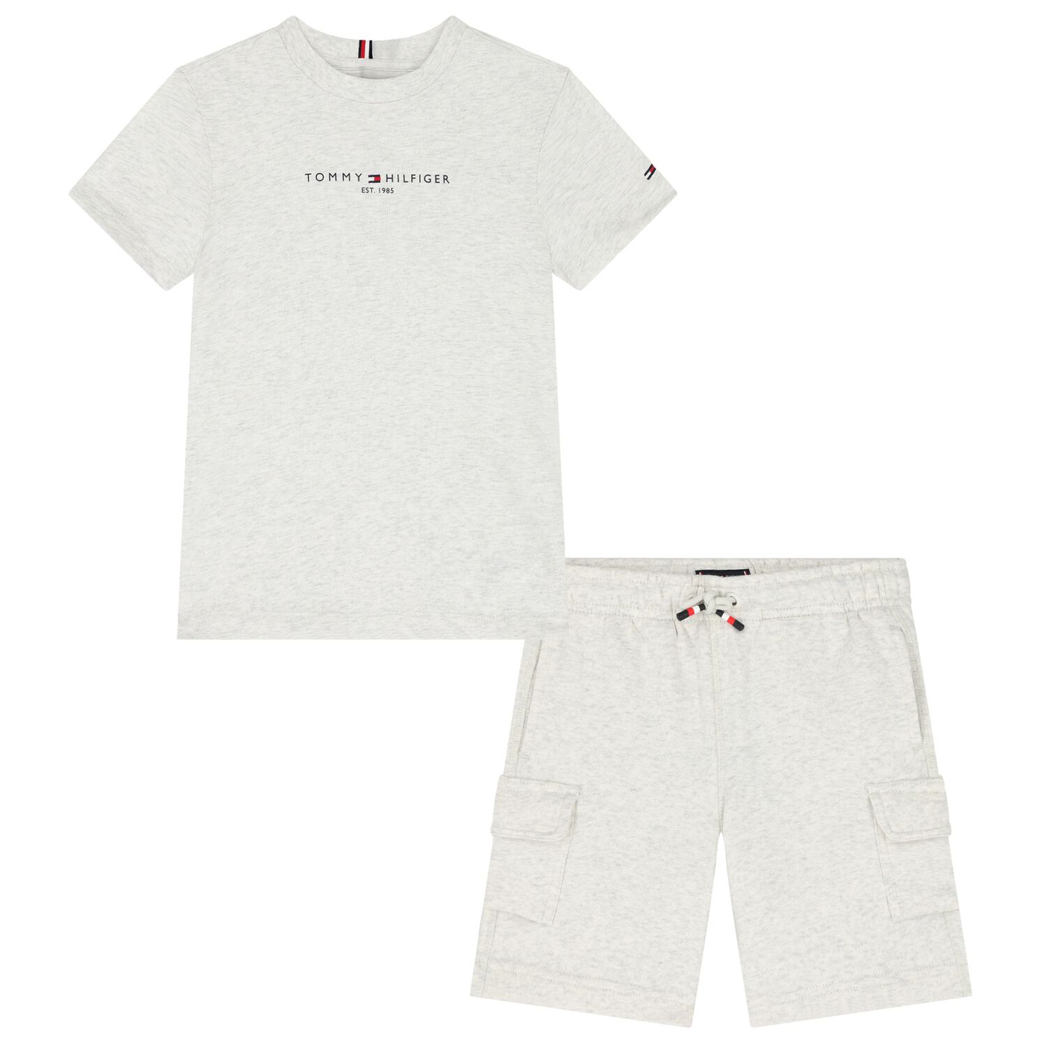 Boys Grey Logo Shorts Set, 2, hi-res image number null