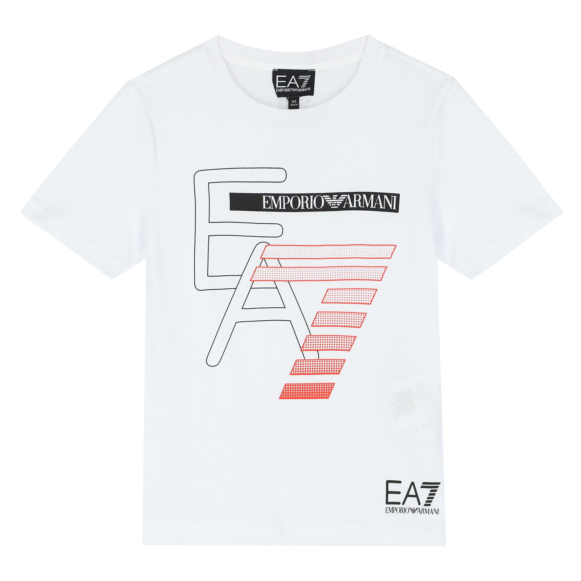 T shirt ea7 bianca sales
