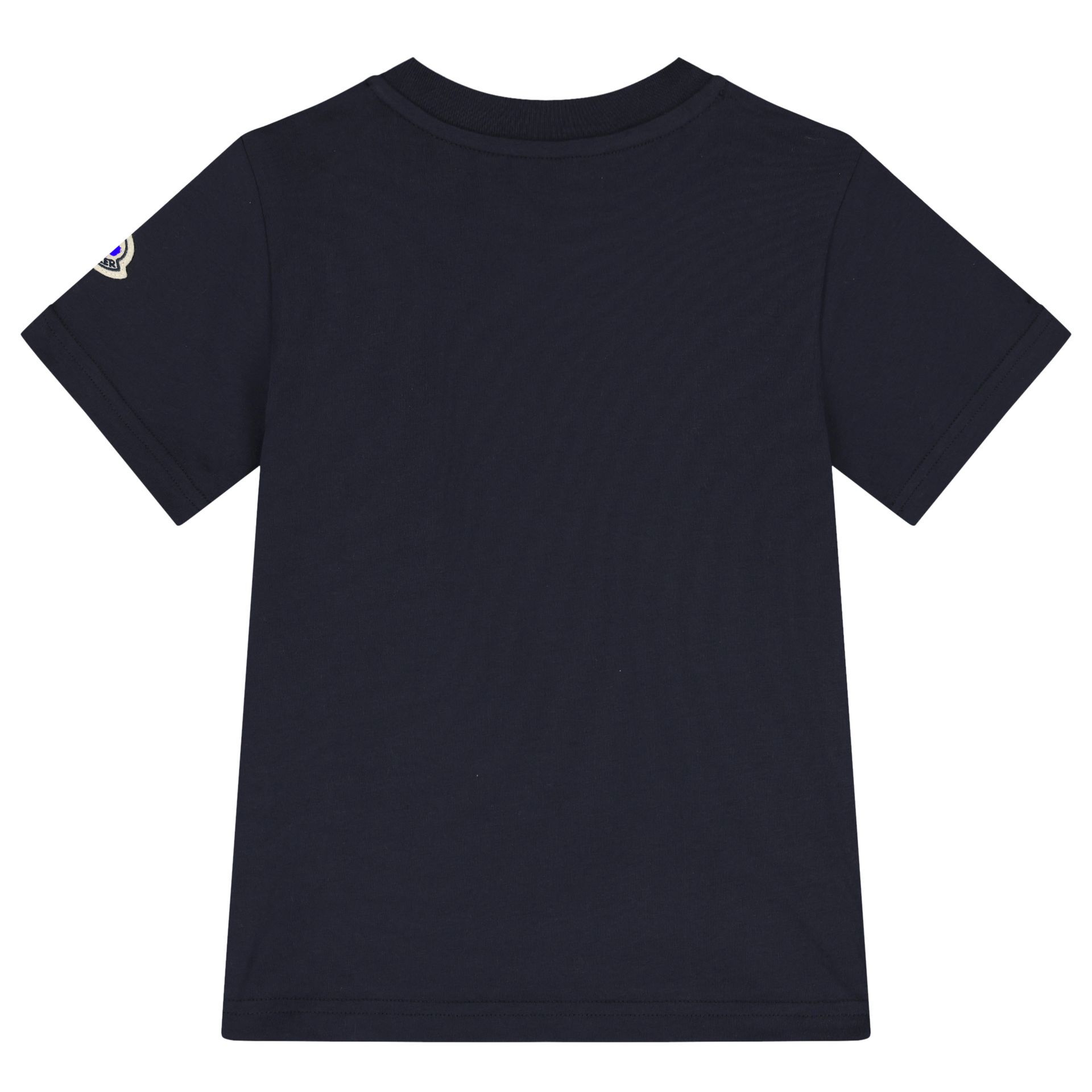 Moncler Enfant Boys Navy Blue Logo T-Shirt | Junior Couture Australia