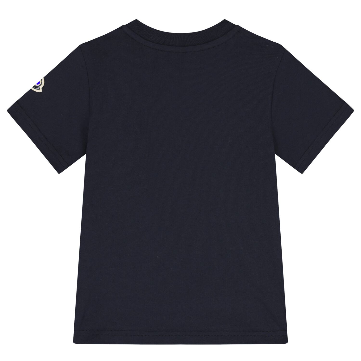 Moncler Enfant Boys Navy Blue Logo T-Shirt | Junior Couture Australia