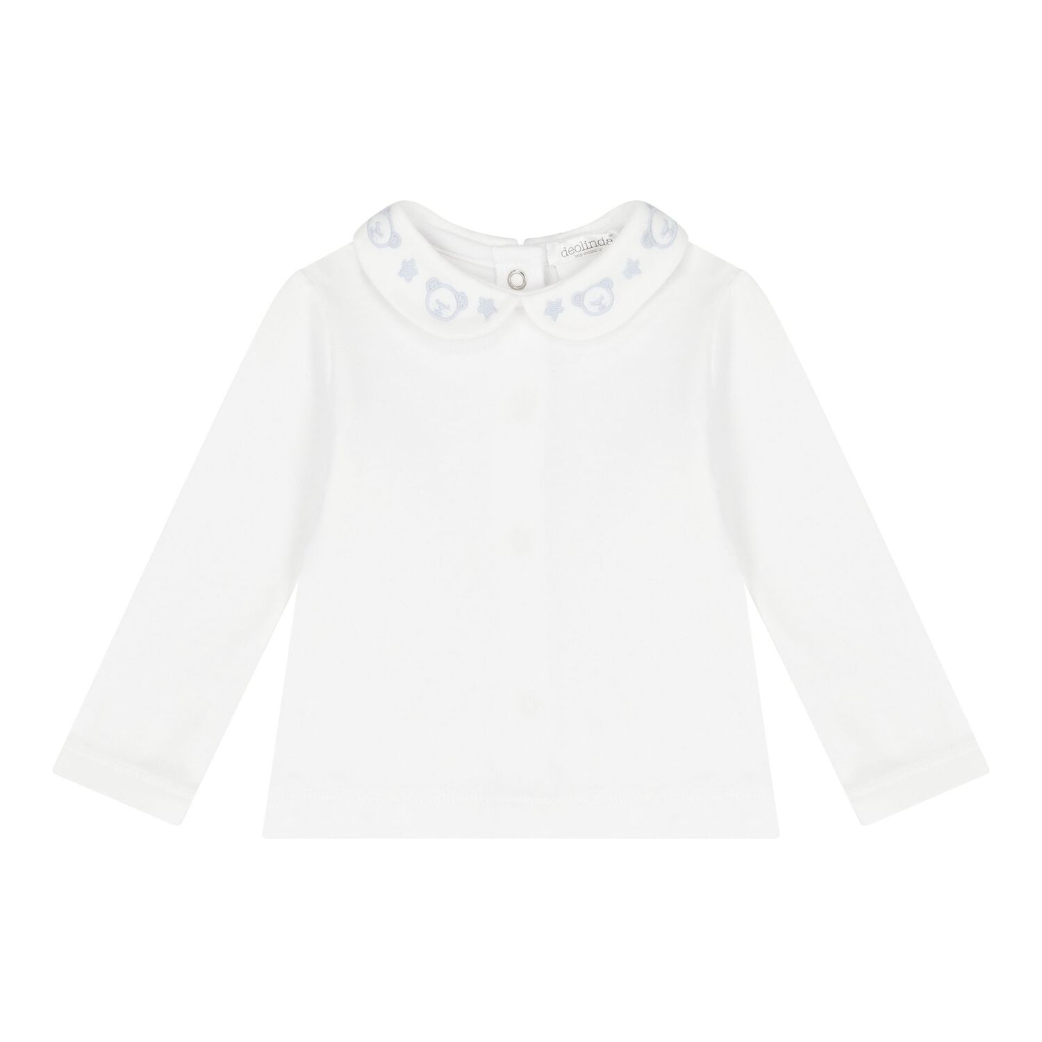 Baby Boys White & Blue Dungaree Set, 1, hi-res image number null