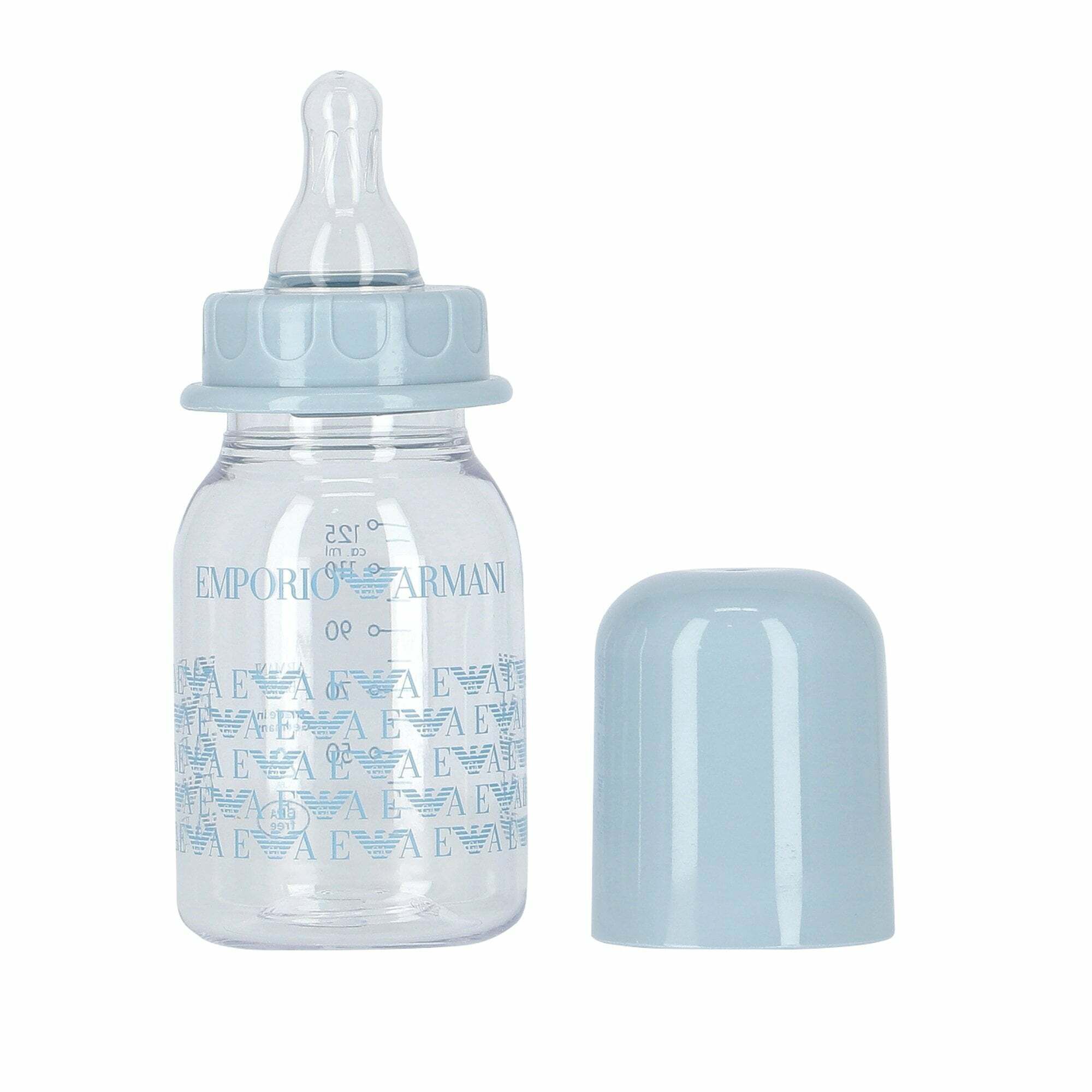 Emporio Armani Baby Boys Blue Logo Baby Bottle Junior Couture