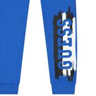 Boys Blue Logo Joggers, 1, hi-res