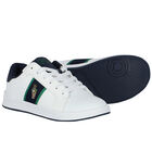 Boys White Polo Bear Trainers, 1, hi-res