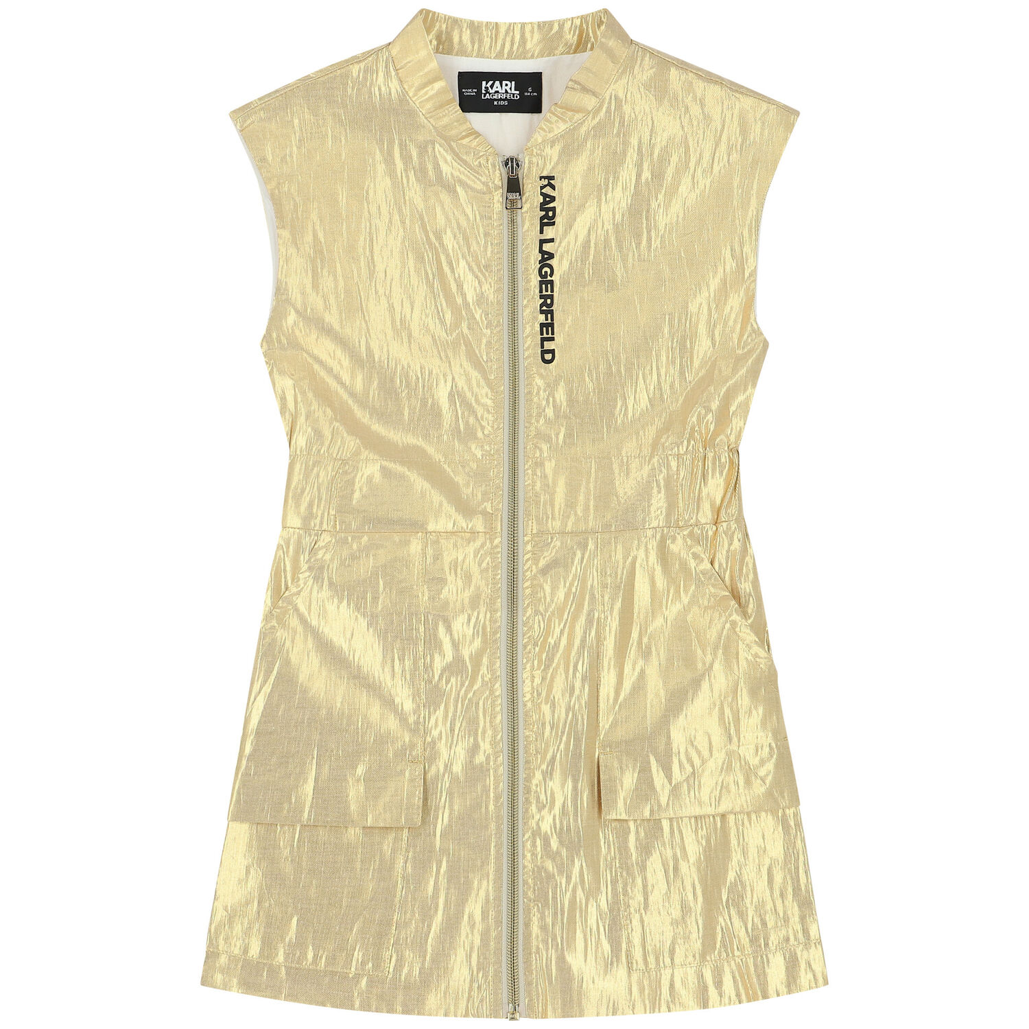 karl lagerfeld gold dress Karl Lagerfeld F/W 1992 Runway Beaded Strapless Sequin Dress – Basha Gold