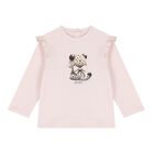 Baby Girls Pink Leopard Long Sleeve Top, 1, hi-res
