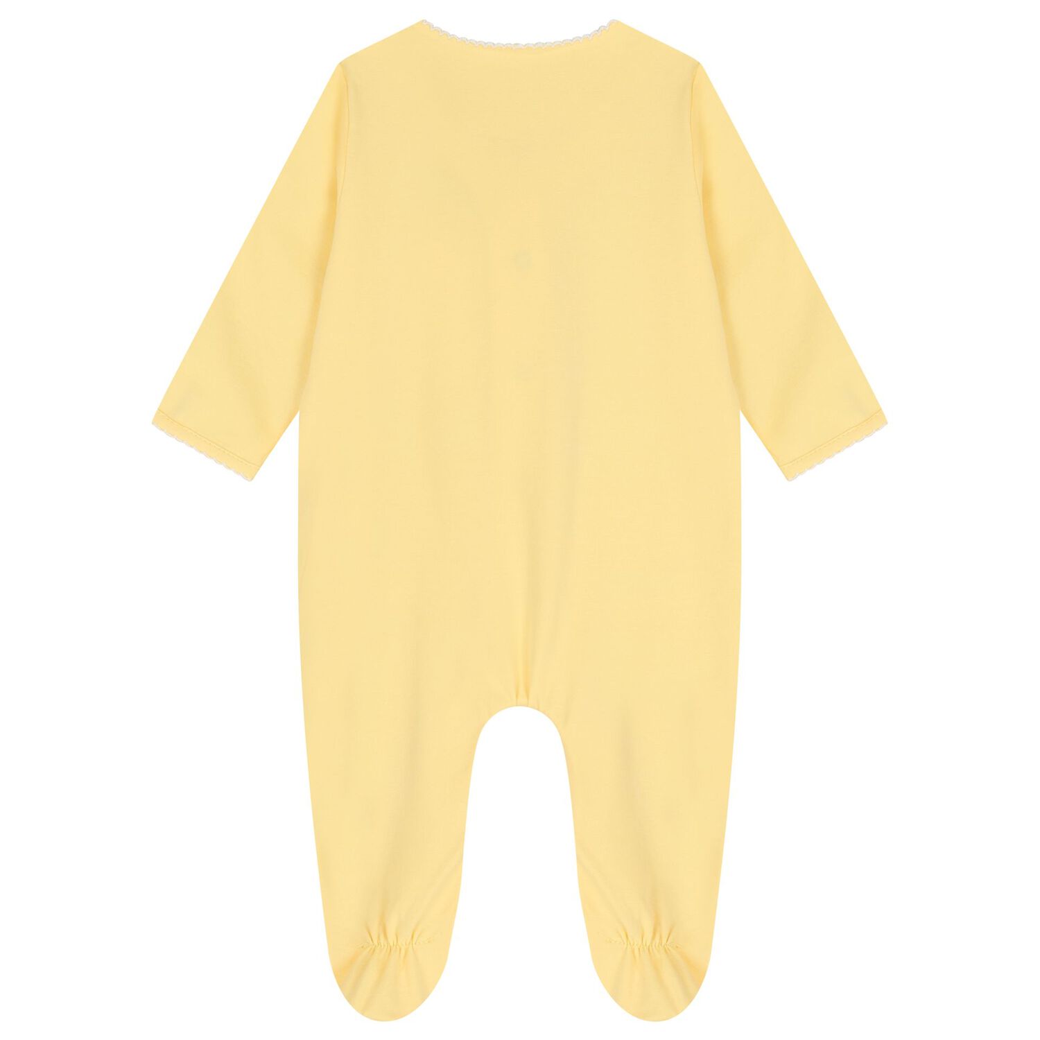 طقم ملابس أطفال بناتي أبيض وأصفر على شكل منطاد هواء ساخن (عبوة من قطعتين), 1, hi-res