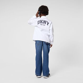 Boys White Logo Shirt