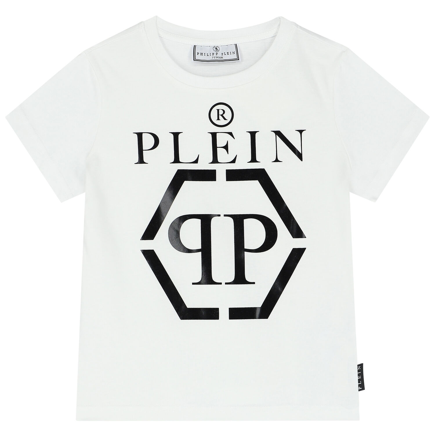 Boys White Logo T-Shirt, 3, hi-res image number null