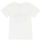 Boys White Logo T-Shirt, 1, hi-res