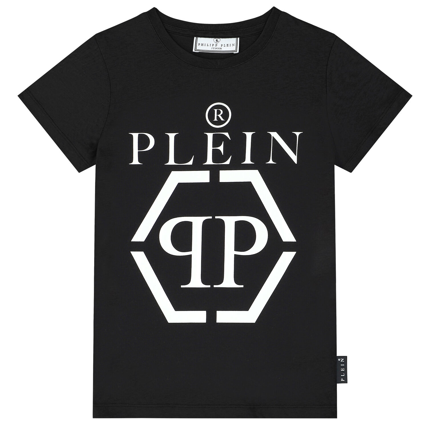 تيشيرت بالشعار باللون الأسود للأولاد, 1, hi-res