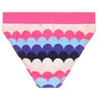 Girls Pink & Blue Ruffled Bikini, 1, hi-res
