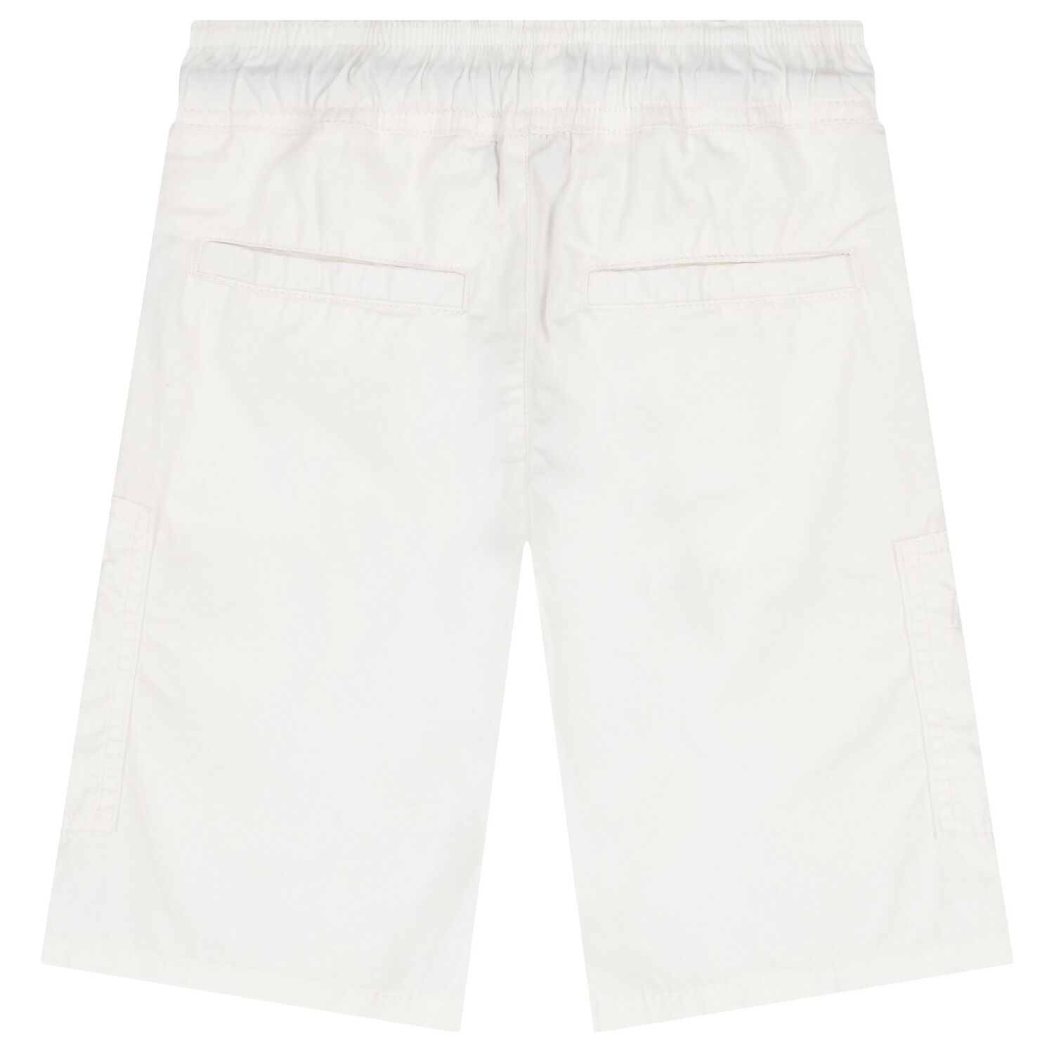 Boys White Logo Shorts, 1, hi-res