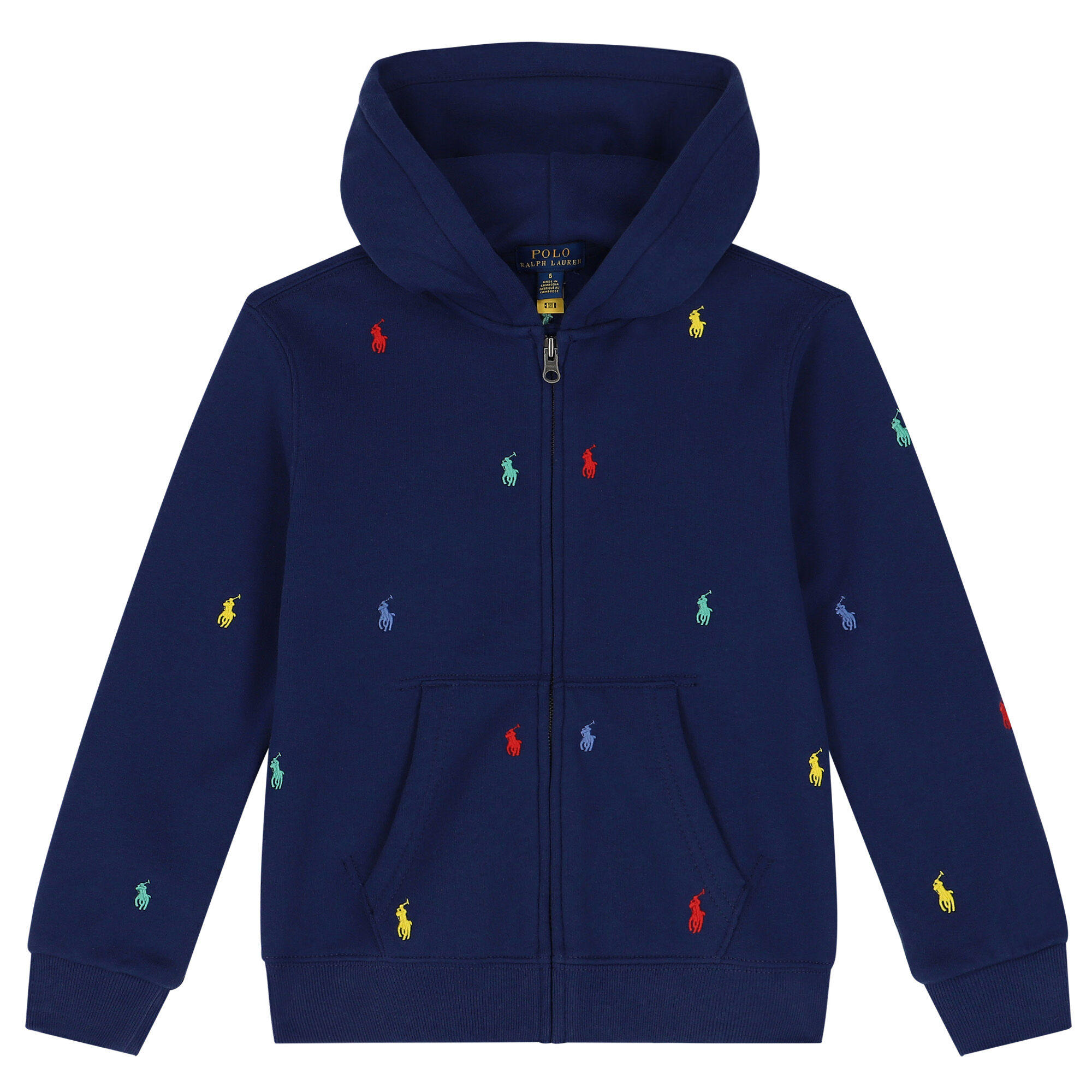 Navy blue polo zip up online