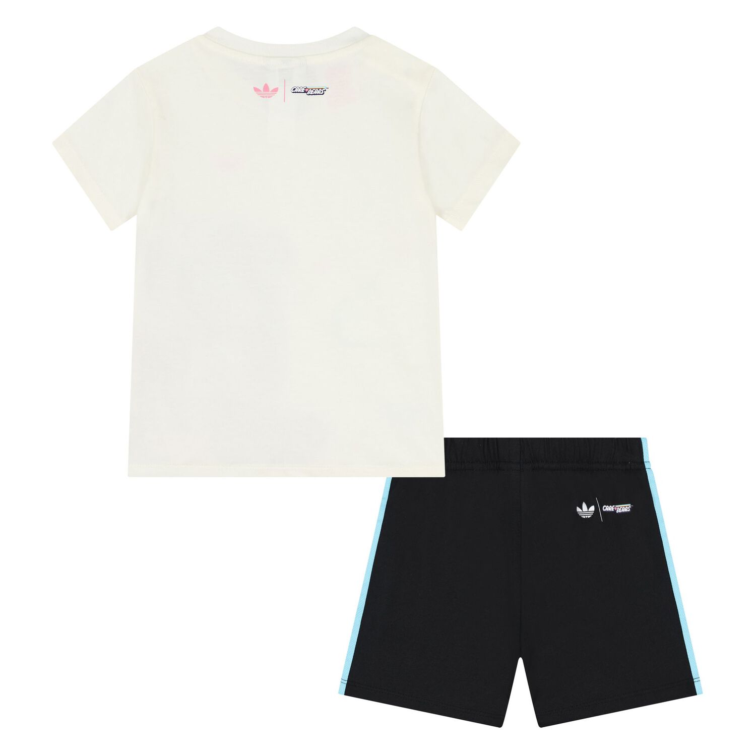 Younger Girls Ivory & Black Care Bears Shorts Set, 1, hi-res