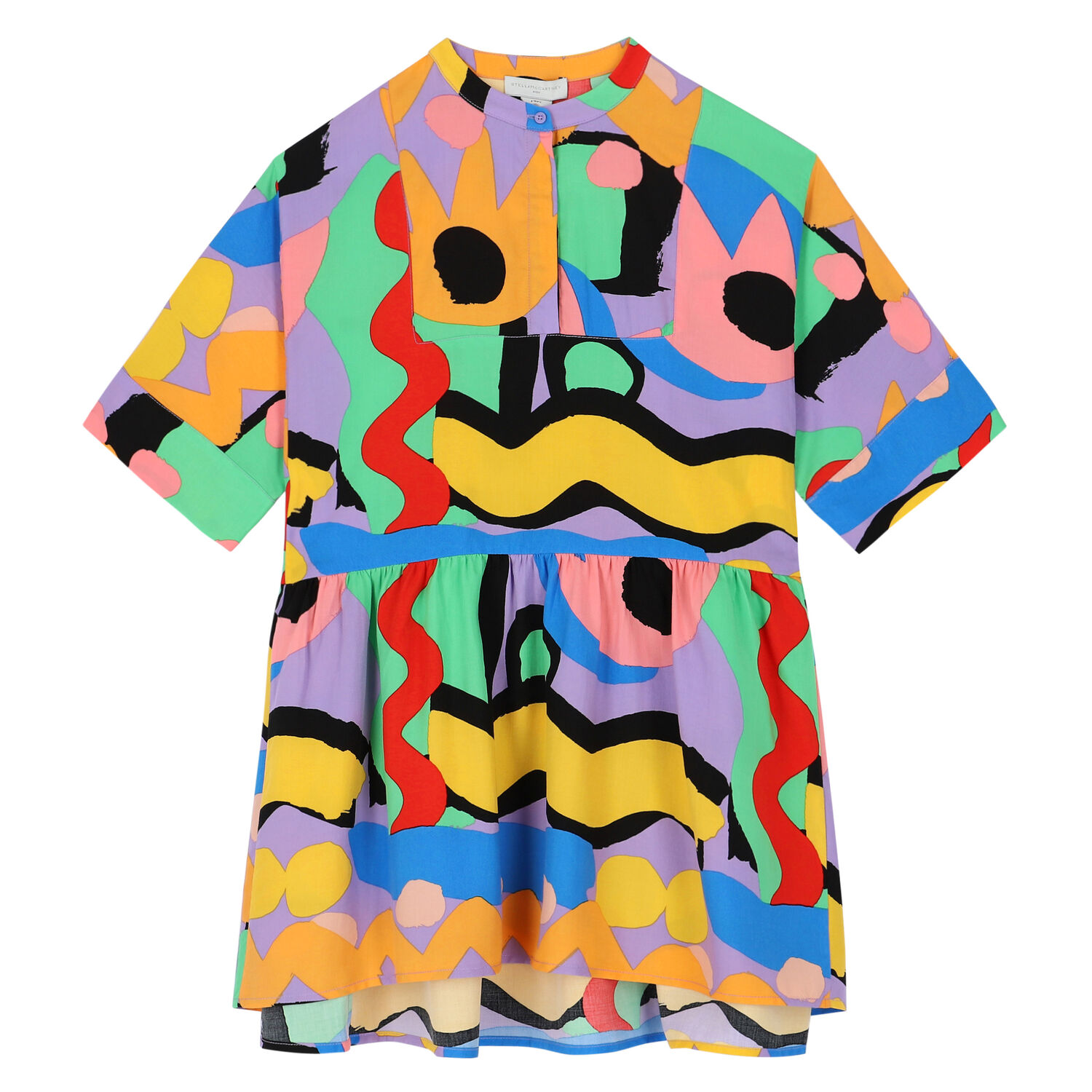 Girls Multi-Colored Long Sleeve Dress, 1, hi-res image number null