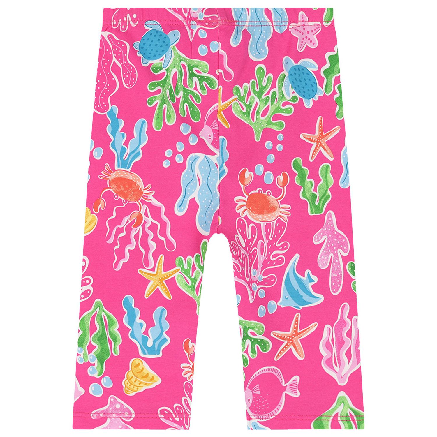 Younger Girls White & Pink  Floral Leggings Set, 1, hi-res