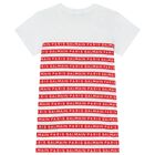 Girls White & Red Logo Dress, 2, hi-res