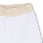 Baby Boys White & Beige Knitted Shorts Set, 1, hi-res