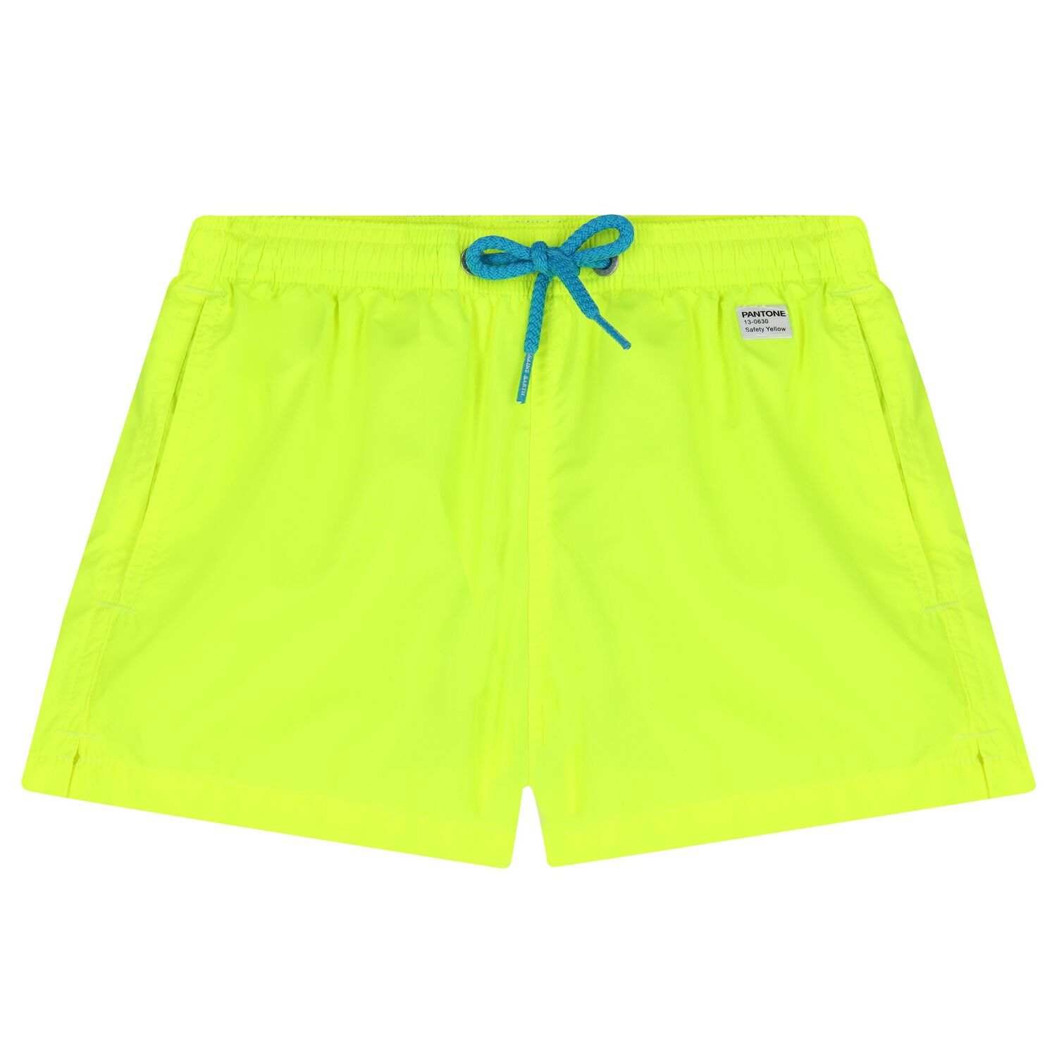 Boys Neon Yellow Swim Shorts, 1, hi-res image number null