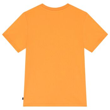 Boys Orange Logo T-Shirt