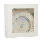 Girls White Ruffled Headband, 1, hi-res