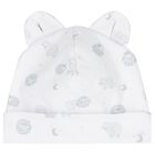 Grey & White Cotton Baby Sheep Hat, 1, hi-res