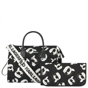 Black & White Logo Baby Changing Bag