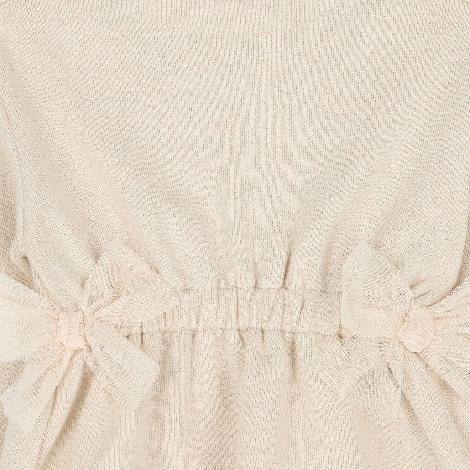 Girls Gold Bow Trouser Set, 1, hi-res