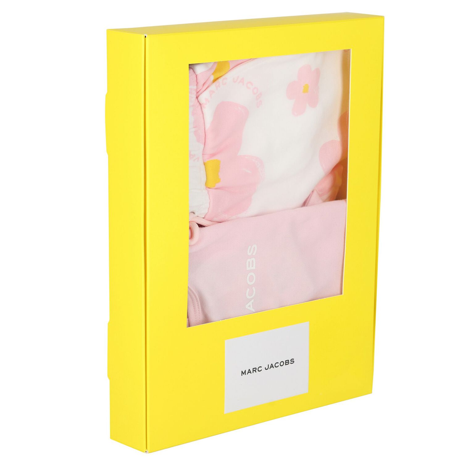 طقم شورت بالشعار باللون الوردي للبنات  , 1, hi-res