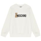 White Teddy Bear Logo Sweatshirt, 4, hi-res