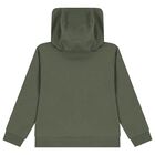 Boys Green Logo Hooded Top, 5, hi-res