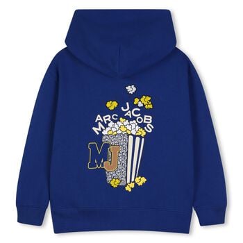 Boys Blue Popcorn Logo Hooded Top