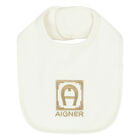 مريلة بالشعار باللون العاجي, 1, hi-res