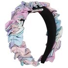 Girls Pink, Lilac & Blue Ruffle Headband, 3, hi-res