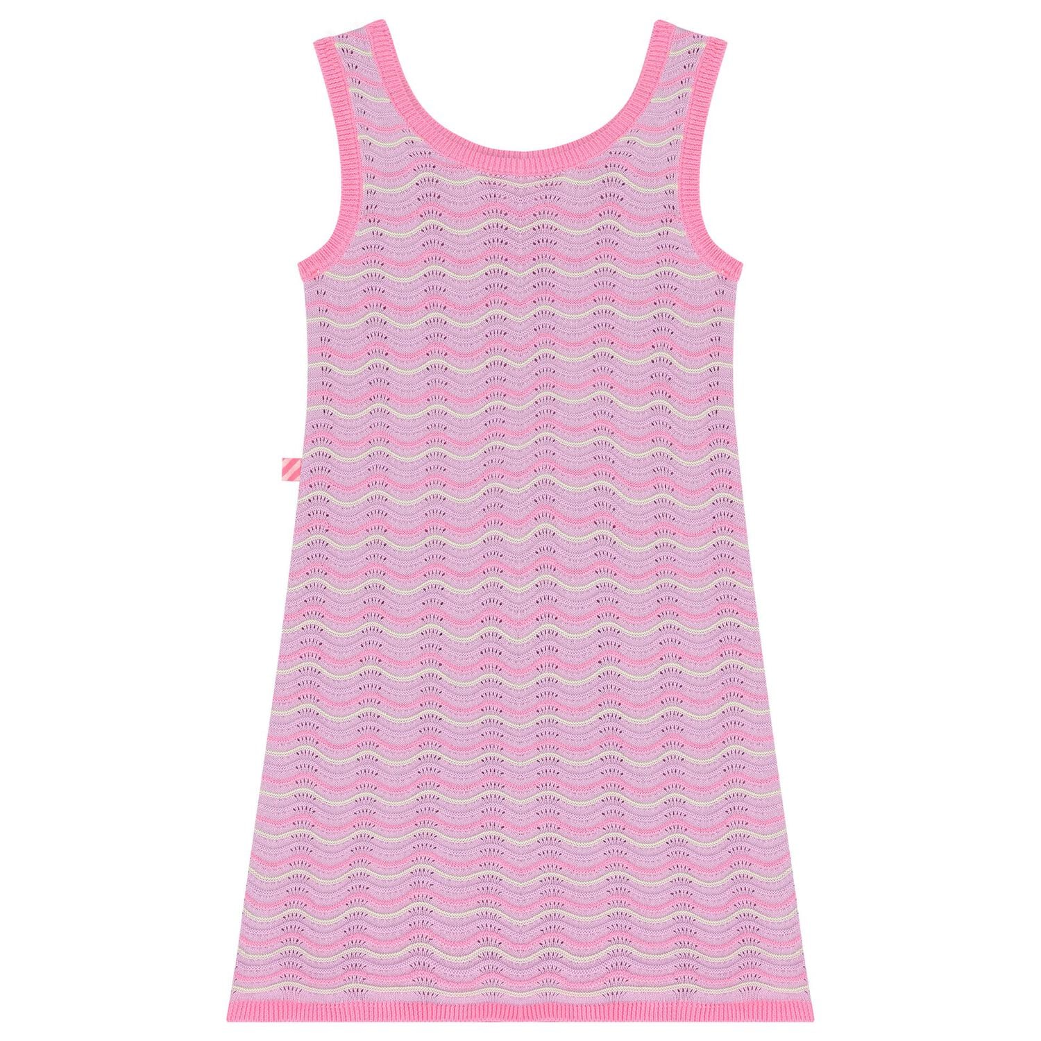 Girls Pink & Purple Crochet Dress, 1, hi-res