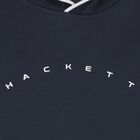 توب هودى اولاد بالشعار باللون الكحلى, 1, hi-res