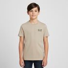 Boys Beige Logo T-Shirt, 1, hi-res